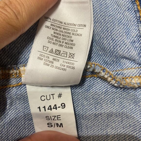 Hudson Blue Denim Jean Jacket Sz S - Picture 6 of 12